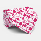 Cravate éléments de motifs de la Saint-Valentin (Roulé)