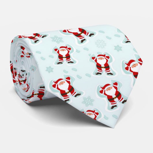 Cravate Éléments de Noël Père Noël (Roulé)