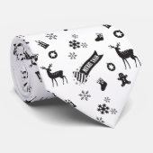 Cravate Éléments de Noël - Solennel (Roulé)