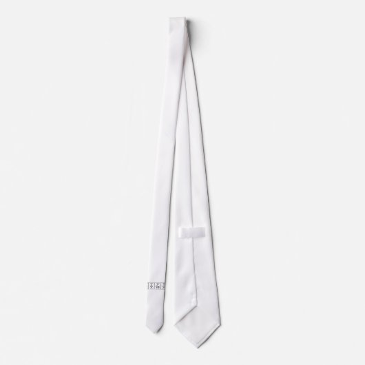 Cravate Éléments périodiques de Geocache (Dos)