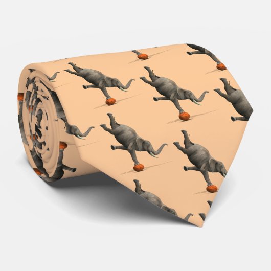 Cravate Eléphant artistique (Roulé)