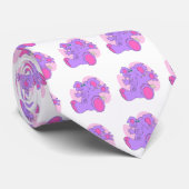 Cravate Éléphant bourré par pourpre (Roulé)