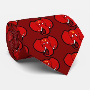 Cravate Éléphant de rouge de Communelephant