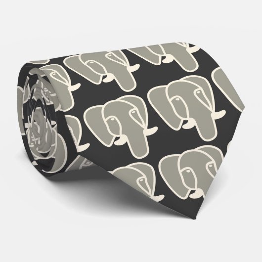 Cravate Éléphant d'OPUS (Roulé)