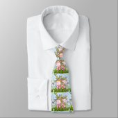 Cravate Éléphant Rose Caché (Attaché)