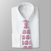 Cravate éléphant rose idiot (Attaché)