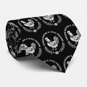 Cravate Élevage de poulet et collecte de Jésus