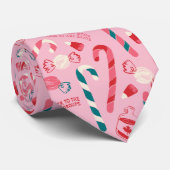 Cravate Elf Holiday Candy Motif (Roulé)