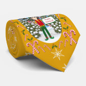 Cravate Elfe de Noël avec Sucre de canne dans la forêt de  (Roulé)