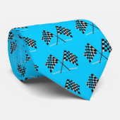 Cravate Emballage des drapeaux Checkered (Roulé)