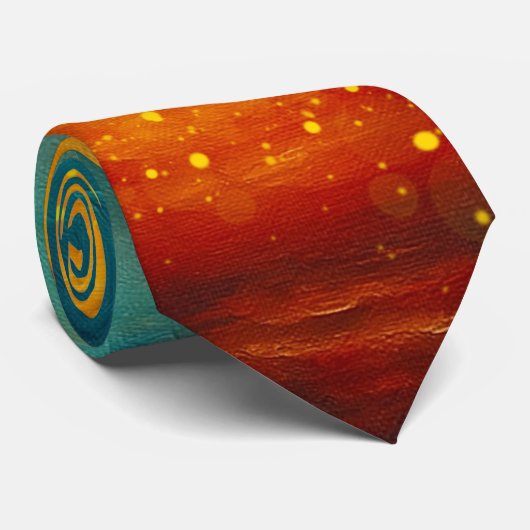 Cravate Emberwake Horizon Abstract (Roulé)