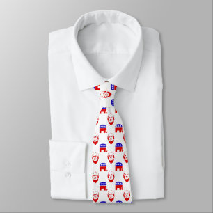 Cravate Emblème de républicain du Président Donald Trum