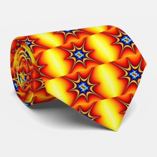 Cravate Emblème fractal - Art fractal (Roulé)