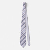 Cravate Embossed Indigo Gradient Paw Print Dog Outline (Devant)