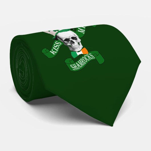 Cravate Embrasse mes shamrocks (Roulé)