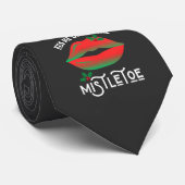 Cravate Embrasse-moi sous le mistletoe vilain pull de Noël (Roulé)