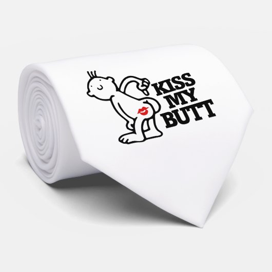 Cravate Embrasse mon cul (Roulé)