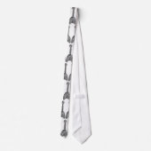 Cravate emek_bone_geetar_tie_white (Dos)