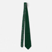 Cravate Emerald À feuillage persistant Silver Mariage élég (Dos)