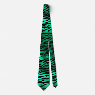 Cravate Emerald and Gold Safari Series Design 10