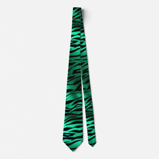Cravate Emerald and Gold Safari Series Design 10 (Devant)