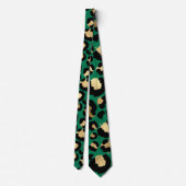 Cravate Emerald Cheetah Print (Dos)