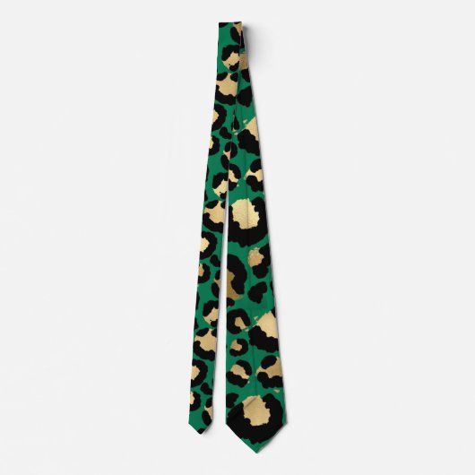 Cravate Emerald Cheetah Print (Dos)