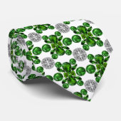 Cravate Emerald Diamond Gemstone Art Green (Roulé)