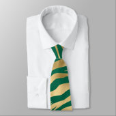 Cravate Emerald et Gold Safari Series Design 2 (Attaché)