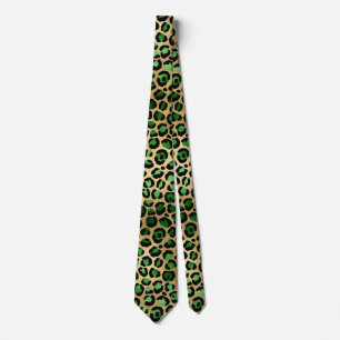 Cravate Emerald et Gold Safari Series Design 8