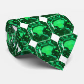 Cravate Emerald Gemstone, Birthstone May, vert clair (Roulé)