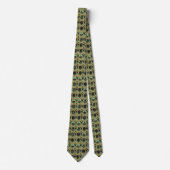 Cravate Emerald & Gold Art Déco (Devant)