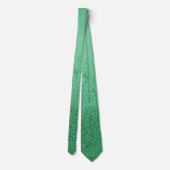 Cravate Emerald Green Faux Parties scintillant Étincelles  (Dos)