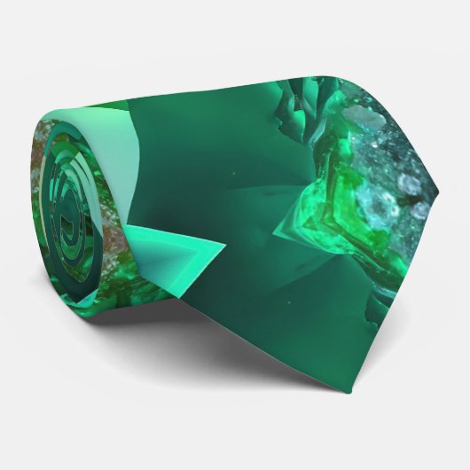 Cravate Emerald Green Magical Mystical St. Patricks Day (Roulé)