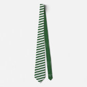 Cravate Emerald Green Stripes Groom Groomsmen Fun Faits (Devant)