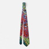 Cravate Emil Nolde Fleurs Rouges Expressionnisme Art (Dos)