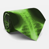Cravate Émission X 2 - Vert radioactif (Roulé)