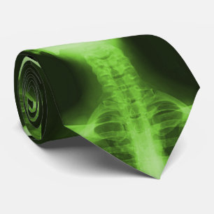 Cravate Émission X 2 - Vert radioactif