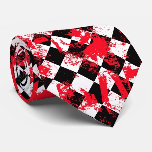 Cravate Emo Paint Splatter (Roulé)