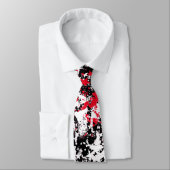 Cravate Emo Star Splatter (Attaché)