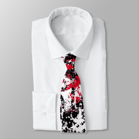Cravate Emo Star Splatter (Attaché)