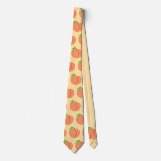 Cravate Emoji de pêche du sud (Devant)