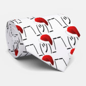 Cravate emoji de shrug de noël (Roulé)