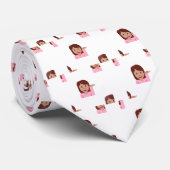 Cravate emoji femme (Roulé)