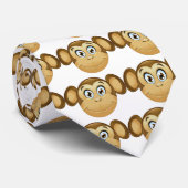 Cravate emoji singe (Roulé)
