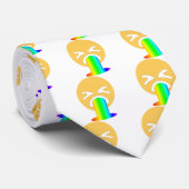 Cravate émoticône arc-en-ciel (Roulé)