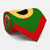 Cravate émoticône de coeur de noël (Roulé)