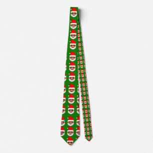 Cravate émoticônes de père Noël