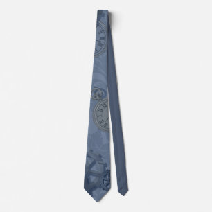 Cravate Empreinte bleue Steampunk