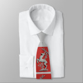 Cravate empreinte de cerf d'argent (Attaché)